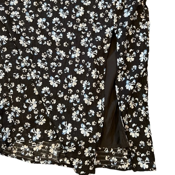 Commense Women’s Medium Navy‎ Blue Floral Sleeveless MIDI Dress Tie Strap NWT - Picture 4 of 13